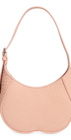 small chess leather baguette shoulder bag